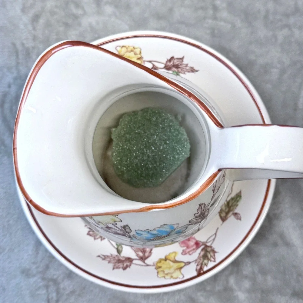 Vintage Japan Pitcher Bowl Set Floral Ceramic Mid Century‎ Cottage Botanical